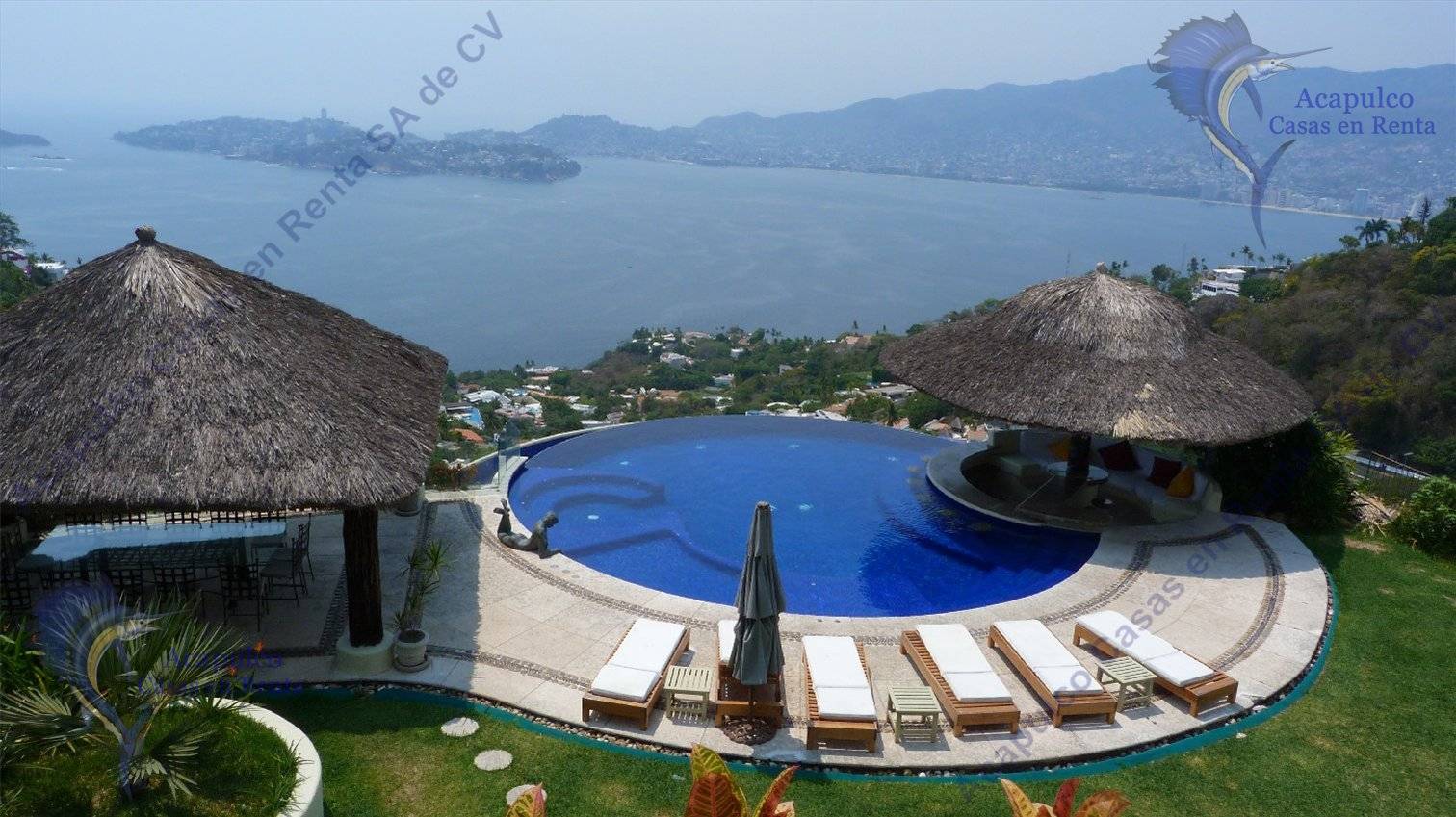 Renta de Casa en Acapulco por dia o fin de semana, Alberca Privada, Casa  Desierto.