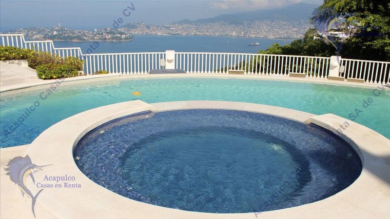 Renta de Casa para Vacaciones en Acapulco, Casa Rabe, 4 recamaras y alberca  privada.